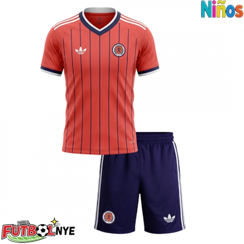 Camiseta Escocia Visitante Equipación para niños Mundial 2026 manga corta (+ pantalones cortos)